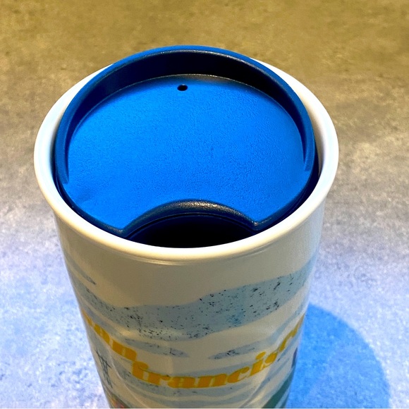 Starbucks San Francisco 2016 Tumbler Ceramic Travel Golden Gate Bridge 10 Oz - Picture 5 of 6